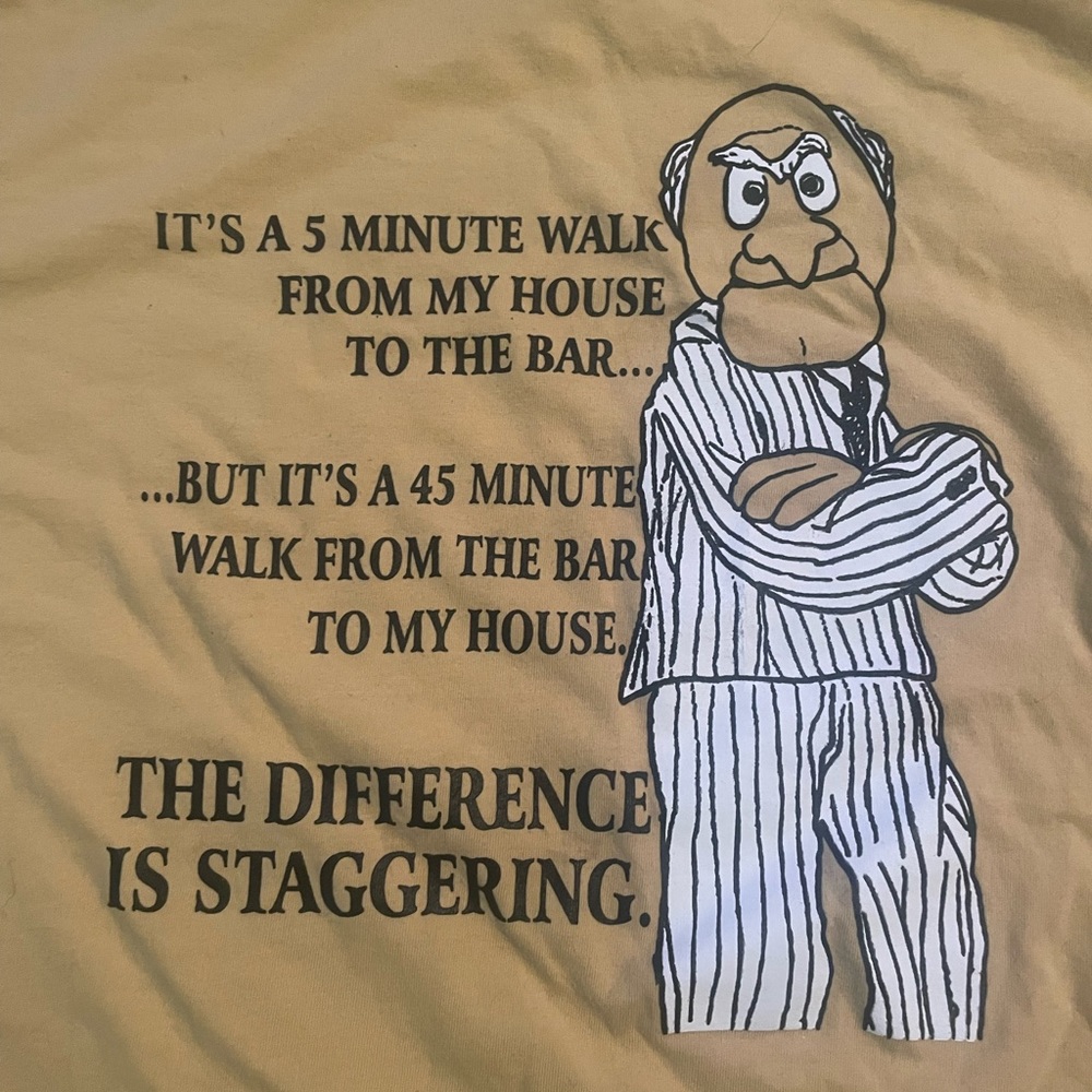 Men’s drunk humor shirt XL